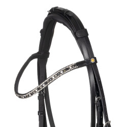 Bridão Equestro com focinheira anatómica Preto