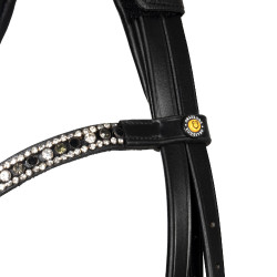 Bridão Equestro com focinheira anatómica Preto