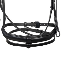 Bridão Equestro com focinheira anatómica Preto