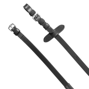 Bridão Equestro com muserola simples e cabeçada larga e curvada Preto