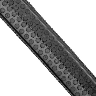 Bridão Equestro com muserola simples e cabeçada larga e curvada Preto