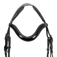 Bridão Equestro curvado com formato frontal Preto Bridão Equestro curvado com formato frontal Preto