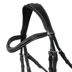 Bridão mexicano Supreme com focinheira anatómica Preto