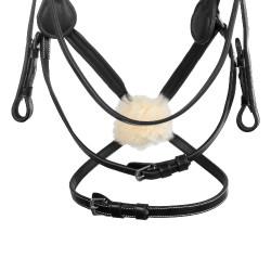 Bridão mexicano Supreme com focinheira anatómica Preto