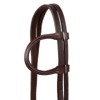 Bridão one-ear Pool’s em latão com tira de garganta Envernizado