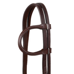 Bridão one-ear Pool’s em latão com tira de garganta Envernizado