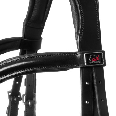 Bridão Supreme com muserola anatómica curvada Preto