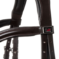 Bridão Supreme com muserola anatómica curvada Castanho escuro