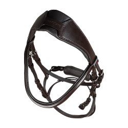 Bridão Supreme com muserola anatómica curvada Castanho escuro