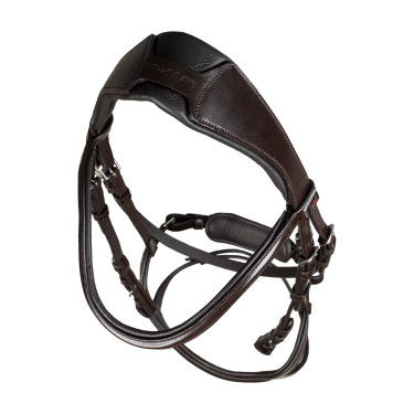 Bridão Supreme com muserola anatómica curvada Castanho escuro