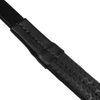 Bridão Supreme Hemelite de dressage com rédeas de borracha Preto