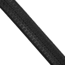 Bridão Supreme Hemelite de dressage com rédeas de borracha Preto