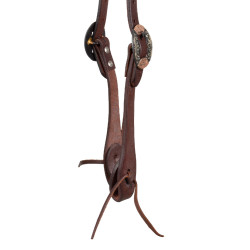 Bridão western Pool’s one-ear fivelas German Buckles Envernizado