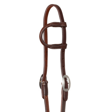 Bridão western Pool's one-ear em couro Envernizado