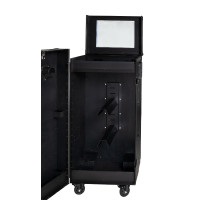 Armário de sela Equestro preto 65×62×138 cm Preto F026