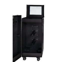 Armário de sela Equestro preto 65×62×138 cm Preto F026