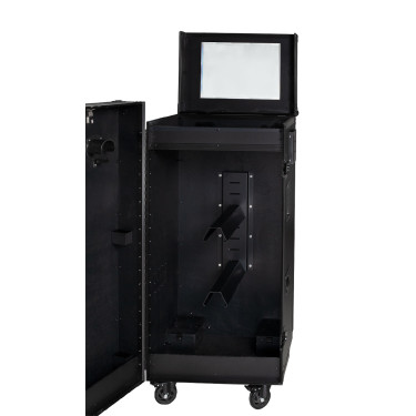 Armário de sela Equestro preto 65×62×138 cm Preto F026