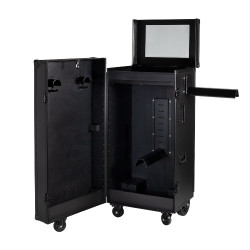 Armário de sela Equestro preto 65×62×138 cm Preto F026