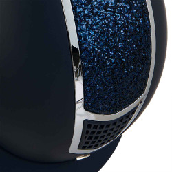 Capacete Equestro com strass Marinho / prateado Azul