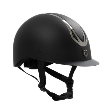 Capacete Equestro unissex Azael com roda de ajuste traseira com EN 1384-2023 Preto / gunmetal Cinzento