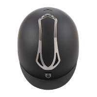Capacete Equestro unissex Azael com roda de ajuste traseira com EN 1384-2023 Preto / gunmetal Cinzento