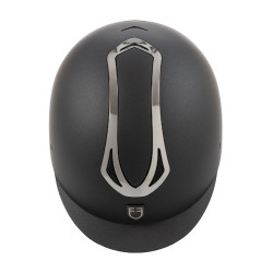 Capacete Equestro unissex Azael com roda de ajuste traseira com EN 1384-2023 Preto / gunmetal Cinzento