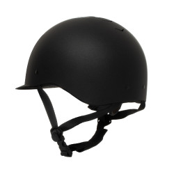 Capacete Equestro unissex Azael com roda de ajuste traseira com EN 1384-2023 Preto / preto brilhante