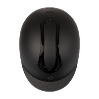 Capacete Equestro unissex Azael com roda de ajuste traseira com EN 1384-2023 Preto / preto brilhante
