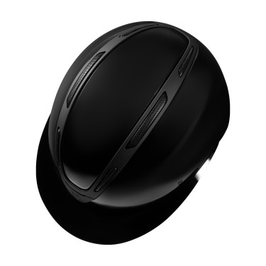 Capacete feminino Equestro Apocalypse com casco brilhante homologado EN 1384-2023 Preto / preto Capacete feminino Equestro Apocalypse com casco brilhante homologado EN 1384-2023 Preto / preto