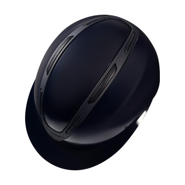 Capacete feminino Equestro Apocalypse com casco brilhante homologado EN 1384-2023 Marinho / marinho Azul