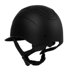 Capacete feminino Equestro Apocalypse com casco fosco homologado EN 1384-2023 Preto / preto