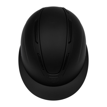 Capacete feminino Equestro Apocalypse com casco fosco homologado EN 1384-2023 Preto / preto