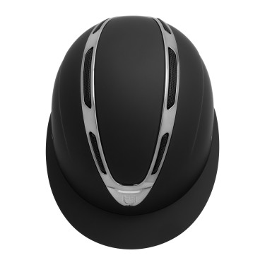 Capacete feminino Equestro Apocalypse com casco fosco homologado EN 1384-2023 Preto / gunmetal