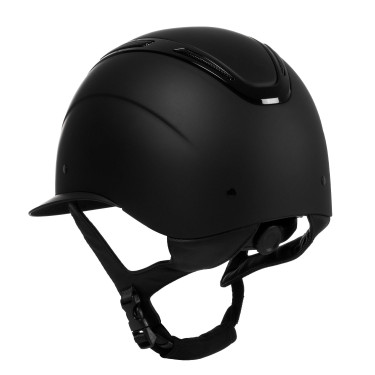 Capacete feminino Equestro Apocalypse com casco fosco homologado EN 1384-2023 Preto / preto brilhante Capacete feminino Equestro Apocalypse com casco fosco homologado EN 1384-2023 Preto / preto brilhante