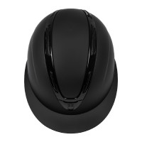 Capacete feminino Equestro Apocalypse com casco fosco homologado EN 1384-2023 Preto / preto