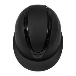 Capacete feminino Equestro Apocalypse com casco fosco homologado EN 1384-2023 Preto / preto brilhante Capacete feminino Equestro Apocalypse com casco fosco homologado EN 1384-2023 Preto / preto brilhante