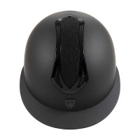 Capacete feminino Equestro Azael Stone com pala larga e strass EN 1384-2023 Preto / preto Capacete feminino Equestro Azael Stone com pala larga e strass EN 1384-2023 Preto / preto