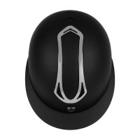 Capacete feminino Equestro com pala larga homologado EN 1384-2023 Preto / gunmetal Capacete feminino Equestro com pala larga homologado EN 1384-2023 Preto / gunmetal