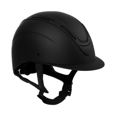 Capacete unissex Equestro Apocalypse casco fosco EN 1384-2023 Preto / preto