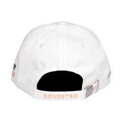 Boné feminino Equestro com logótipo em strass Branco