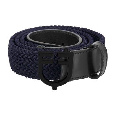 Cinto elástico Equestro com fivela com logótipo preto Marinho Azul-marinho