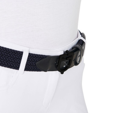 Cinto elástico Equestro com fivela com logótipo preto Marinho Azul-marinho