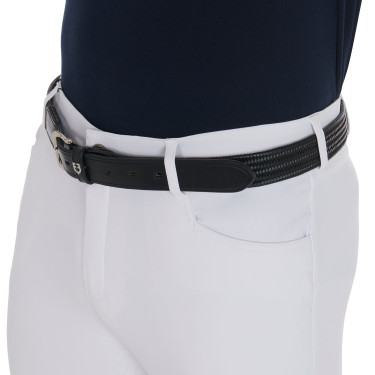 Cinto de couro elástico Equestro Preto