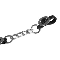 Corrente de muserola western Lakota em níquel Preto