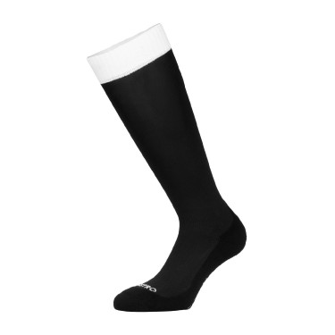 Meias unissexo Equestro Basic em tecido técnico Preto / branco