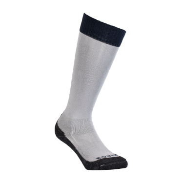 Meias unissexo Equestro Basic em tecido técnico Cinza gelado / azul-marinho Cinzento