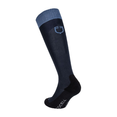 Meias unissexo Equestro Basic em tecido técnico Blazer marinho / mar de Berling Azul