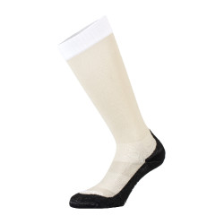Meias unissexo Equestro Basic em tecido técnico Oxford bronzeado / branco Bege