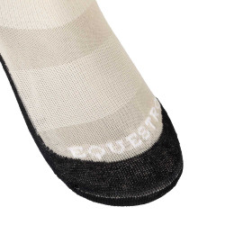 Meias unissexo Equestro Basic em tecido técnico Oxford bronzeado / branco Bege