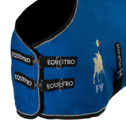 Camisola de box Equestro x FISE em tecido favo de mel Azul da Savoia